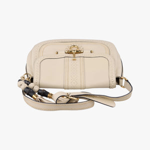Pre-owned Gucci Snaffle Bit Beige Leather 263955 shoulderbag | stylenewstar