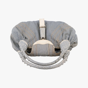 Pre-owned Fendi Spy Gray canvas×leather 8BR511 handbag | stylenewstar