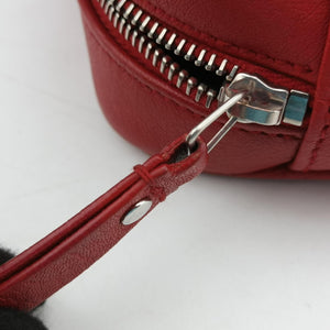 Pre-owned Yves Saint Laurent Lou camera Red Leather 527096 shoulderbag | stylenewstar