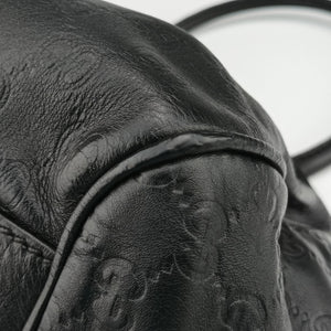Pre-owned Gucci Sukey GUCCISSIMA Black Leather 223974 shoulderbag | stylenewstar