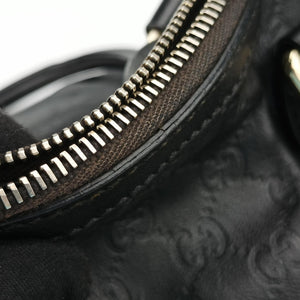 Pre-owned Gucci Sukey GUCCISSIMA Black Leather 223974 shoulderbag | stylenewstar