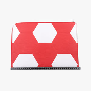Pre-owned Louis Vuitton Pochette Jules Pouch GM 2018FIFA world cup Red×white Epi M63232 clutchbag | stylenewstar