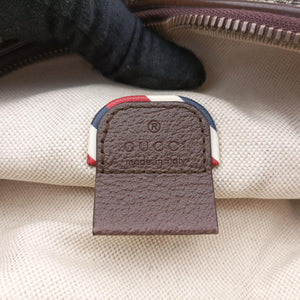 Pre-owned Gucci GG Supreme Courrier Brown×multicolor PVC coated canvas 529711 bum bag/waist bag | stylenewstar