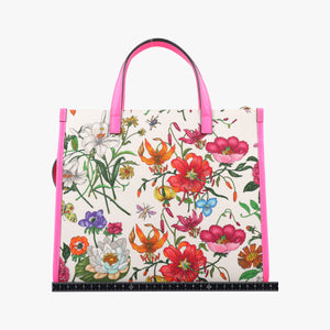 Pre-owned Gucci Flora Multicolour Canvas×Leather 550141 shoulderbag | stylenewstar