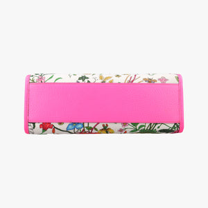 Pre-owned Gucci Flora Multicolour Canvas×Leather 550141 shoulderbag | stylenewstar