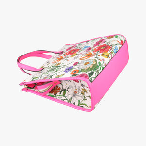 Pre-owned Gucci Flora Multicolour Canvas×Leather 550141 shoulderbag | stylenewstar