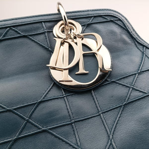 Pre-owned Christian Dior granville Blue lambskin shoulderbag | stylenewstar