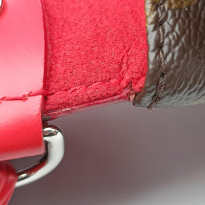 Pre-owned Louis Vuitton SAINT MICHEL Brown×COQUELICOT Monogram Canvas×epi M44031 shoulderbag | stylenewstar