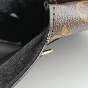 Pre-owned Louis Vuitton MARIGNAN brown×black Monogram Canvas×calf leather M44259 shoulderbag | stylenewstar