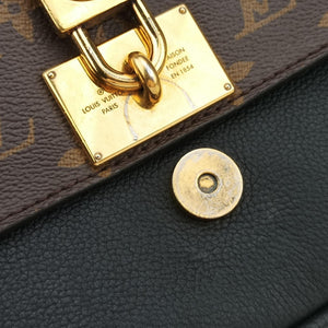 Pre-owned Louis Vuitton MARIGNAN brown×black Monogram Canvas×calf leather M44259 shoulderbag | stylenewstar