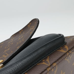 Pre-owned Louis Vuitton MARIGNAN brown×black Monogram Canvas×calf leather M44259 shoulderbag | stylenewstar