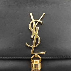 Pre-owned Yves Saint Laurent KATE Black Leather 354119 shoulderbag | stylenewstar