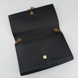 Pre-owned Yves Saint Laurent KATE Black Leather 354119 shoulderbag | stylenewstar