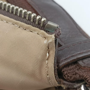 Pre-owned Christian Dior Street Chic Messenger Brown ×Beige Jacquard Canvas×Leather shoulderbag | stylenewstar