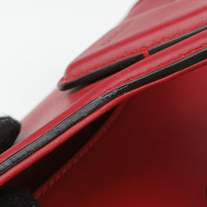 Pre-owned Gucci Lady Web Red Leather 380573 shoulderbag | stylenewstar