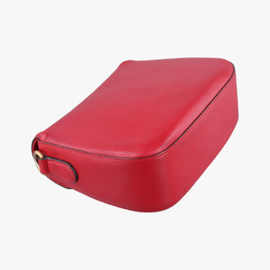 Pre-owned Gucci Lady Web Red Leather 380573 shoulderbag | stylenewstar