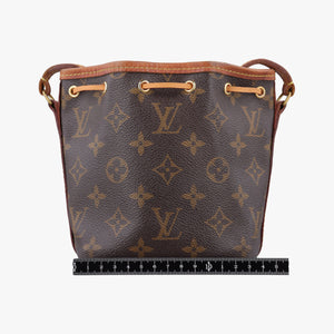 Pre-owned Louis Vuitton Nano Noe Brown Monogram Canvas M41346 shoulderbag | stylenewstar