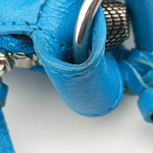 Vintage Balenciaga Le Cagole Blue Leather shoulderbag | stylenewstar