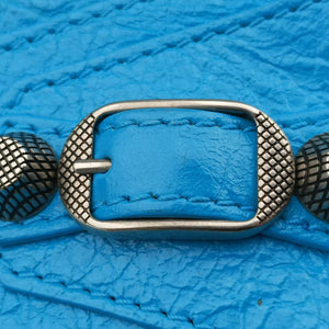 Vintage Balenciaga Le Cagole Blue Leather shoulderbag | stylenewstar