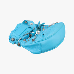 Vintage Balenciaga Le Cagole Blue Leather shoulderbag | stylenewstar