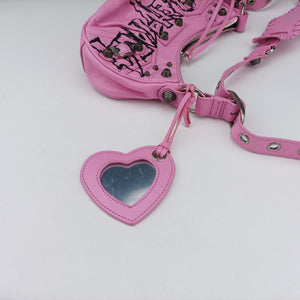 Vintage Balenciaga Le Cagole mini Pink Leather shoulderbag | stylenewstar