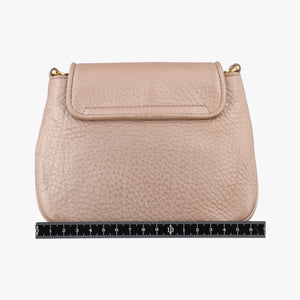 Pre-owned Gucci 1973 Double G Golden-pink Leather 251821 shoulderbag | stylenewstar