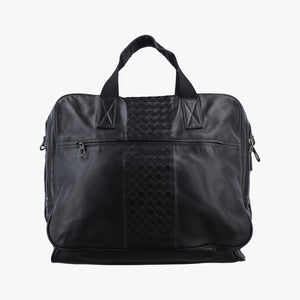 Pre-owned Bottega Veneta Intrecciato Black lambskin handbag | stylenewstar