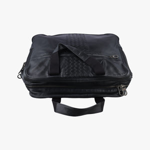 Pre-owned Bottega Veneta Intrecciato Black lambskin handbag | stylenewstar