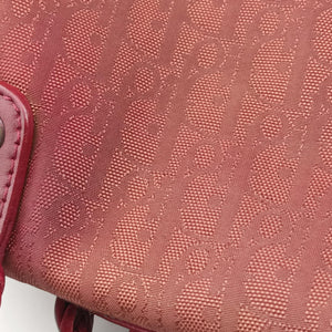 Secondhand Christian Dior Ethnic Braided Tote burgundy×Multicolour canvas×leather handbag | stylenewstar