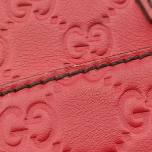 Pre-owned Gucci Emily Red Leather 295402 shoulderbag | stylenewstar