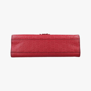Pre-owned Gucci Emily Red Leather 295402 shoulderbag | stylenewstar