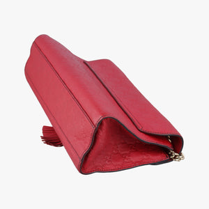 Pre-owned Gucci Emily Red Leather 295402 shoulderbag | stylenewstar
