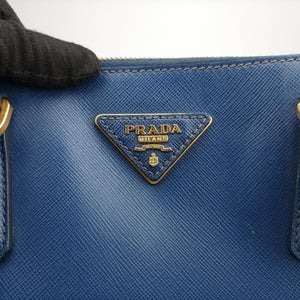 Secondhand Prada Galleria Blue SAFFIANO Leather BN2274 shoulderbag | stylenewstar