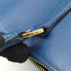 Secondhand Prada Galleria Blue SAFFIANO Leather BN2274 shoulderbag | stylenewstar