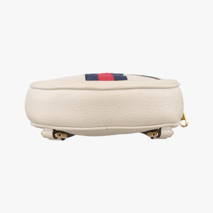 Pre-owned Gucci Ophidia White×red×navy Leather 598661 backpack/rucksack | stylenewstar