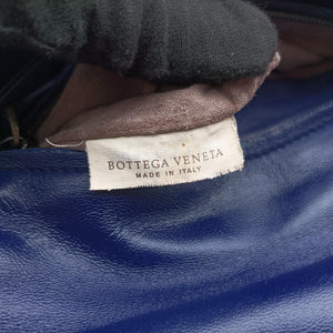 Pre-owned Bottega Veneta Intrecciato Olimpia Navy lambskin shoulderbag | stylenewstar