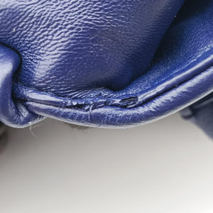 Pre-owned Bottega Veneta Intrecciato Olimpia Navy lambskin shoulderbag | stylenewstar
