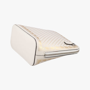 Vintage Gucci SEGA collaboration GUCCY print White Leather 511189 shoulderbag | stylenewstar