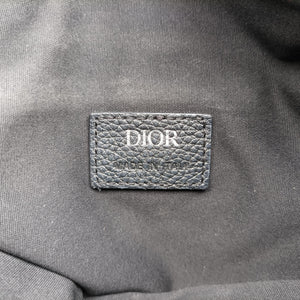 Pre-owned Christian Dior Saddle Black Jacquard bum bag/waist bag | stylenewstar