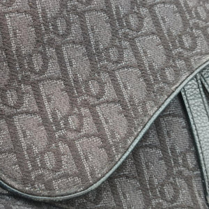 Pre-owned Christian Dior Saddle Black Jacquard bum bag/waist bag | stylenewstar