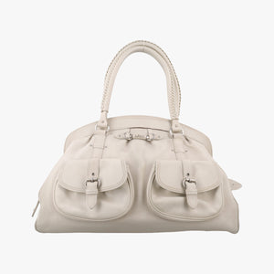 Pre-owned Christian Dior Detective White leather handbag | stylenewstar