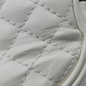 Pre-owned Gucci GG Marmont Pochette White Leather 541051 shoulderbag | stylenewstar
