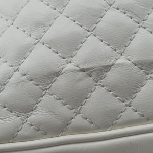 Pre-owned Gucci GG Marmont Pochette White Leather 541051 shoulderbag | stylenewstar