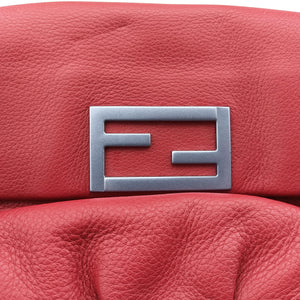 Pre-owned Fendi Fendista Pochette Red Leather 8M0276 shoulderbag | stylenewstar