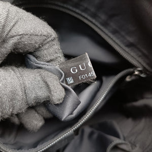 Pre-owned Gucci GG Supreme Black PVC coated canvas 322279 shoulderbag | stylenewstar