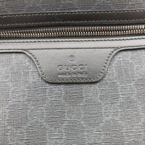 Pre-owned Gucci GG Supreme Black PVC coated canvas 322279 shoulderbag | stylenewstar