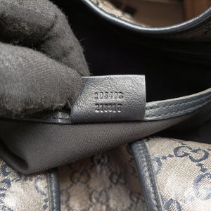 Vintage Gucci New Jackie Brown×Black PVC coated canvas×Leather 203493 handbag | stylenewstar