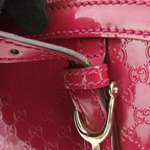 Pre-owned Gucci Microguccissima Red Patent Leather 309617 shoulderbag | stylenewstar