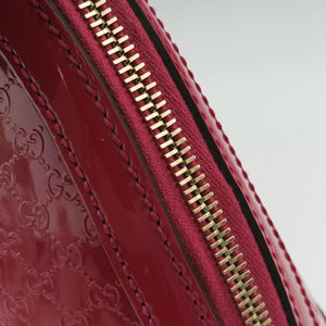 Pre-owned Gucci Microguccissima Red Patent Leather 309617 shoulderbag | stylenewstar