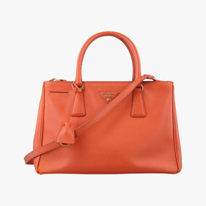 Vintage Prada Galleria Orange SAFFIANO Leather BN1844 shoulderbag | stylenewstar